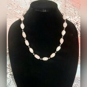 Garnet & Rose Quartz Crystal Necklace {J0375}CDM